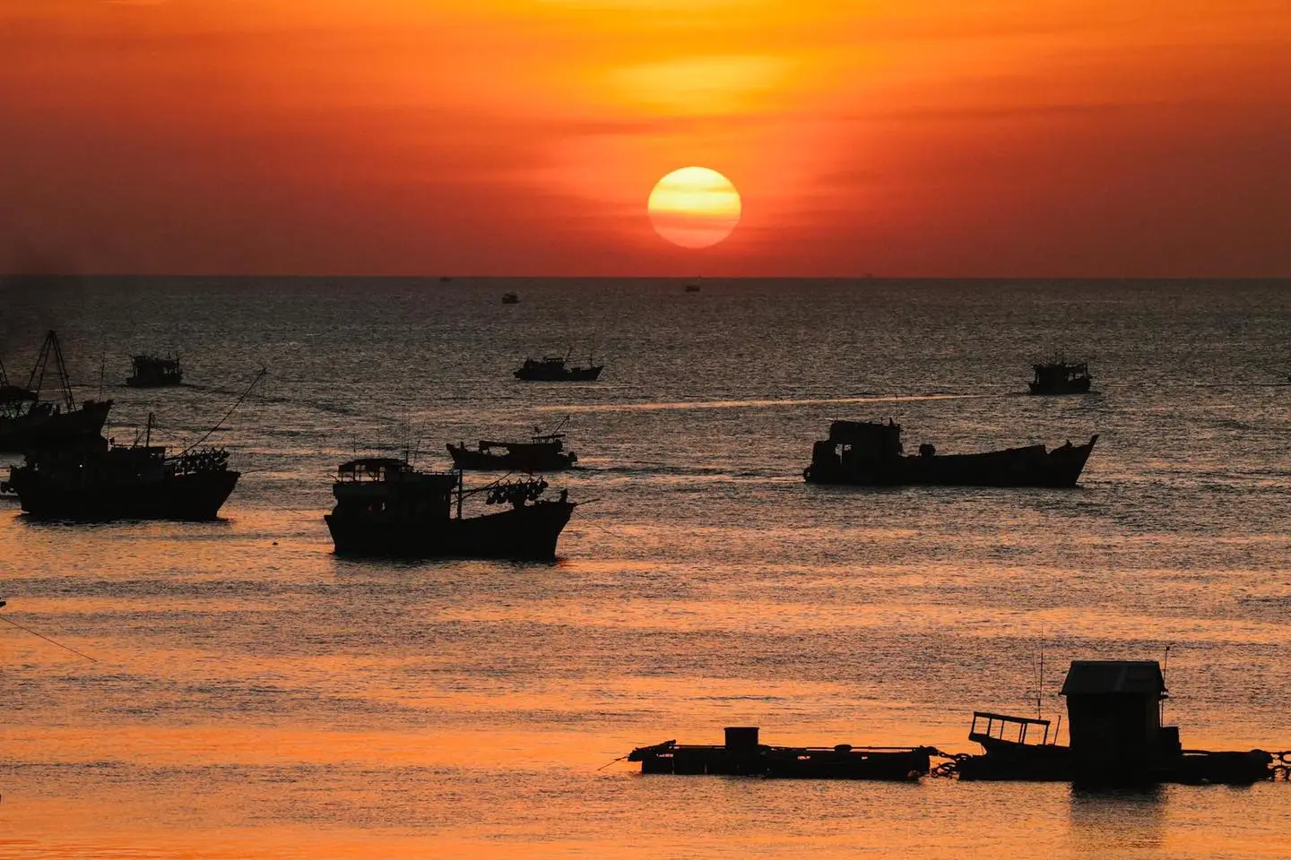 Cảnh hoàng hôn tại căn hộ Sole Casa